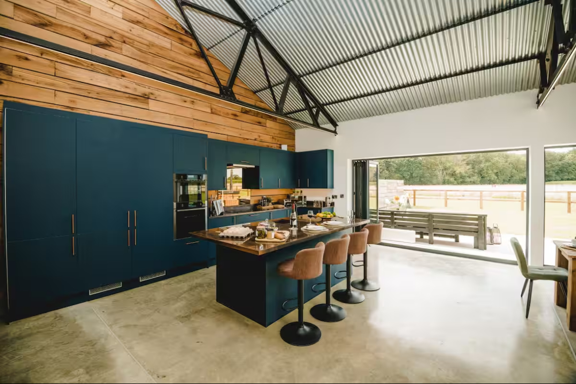 Staged luxury kitchen for service accommodation